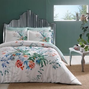 Постільна білизна TAC Satin Deluxe 200×220 см Aden Yesil