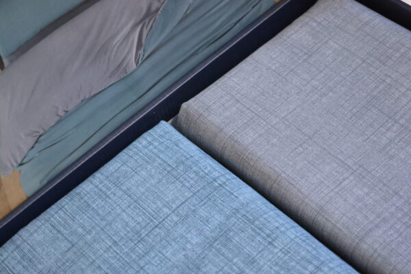 Комплект постільної білизни Bella Home Ranforse 200×220 см Petrol Mavisi-Gri - Image 3