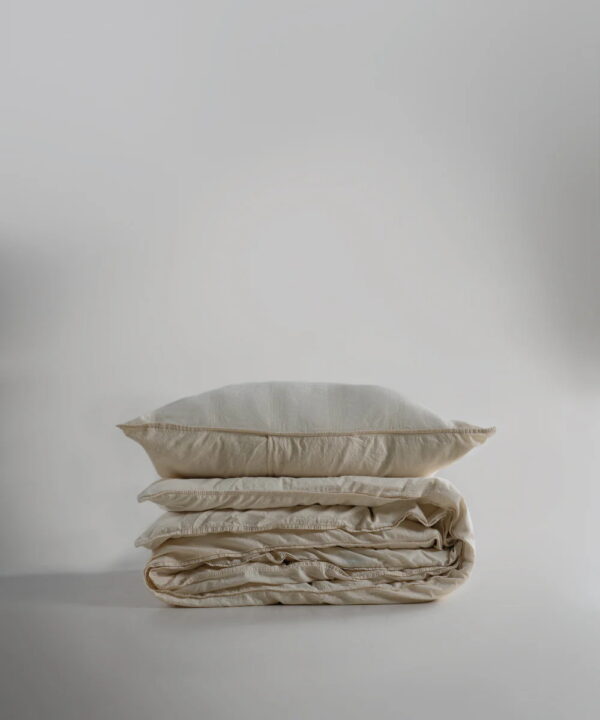 Постільна білизна Limasso Stonewashed 200 х 220 см Cassandra Cream - Image 4