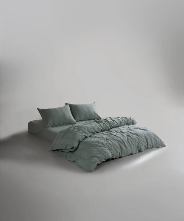 Постільна білизна Limasso Stonewashed 200 х 220 см Cassandra Natural Green - Image 2