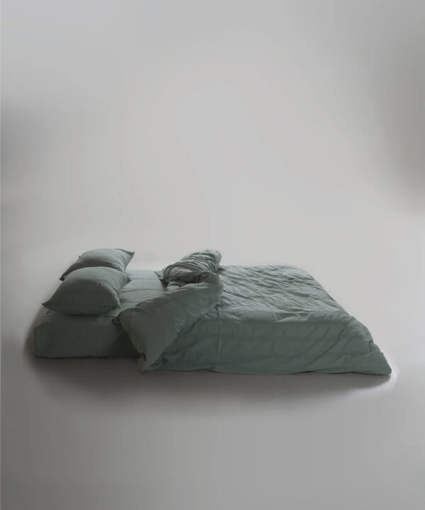 Постільна білизна Limasso Stonewashed 200 х 220 см Cassandra Natural Green - Image 3