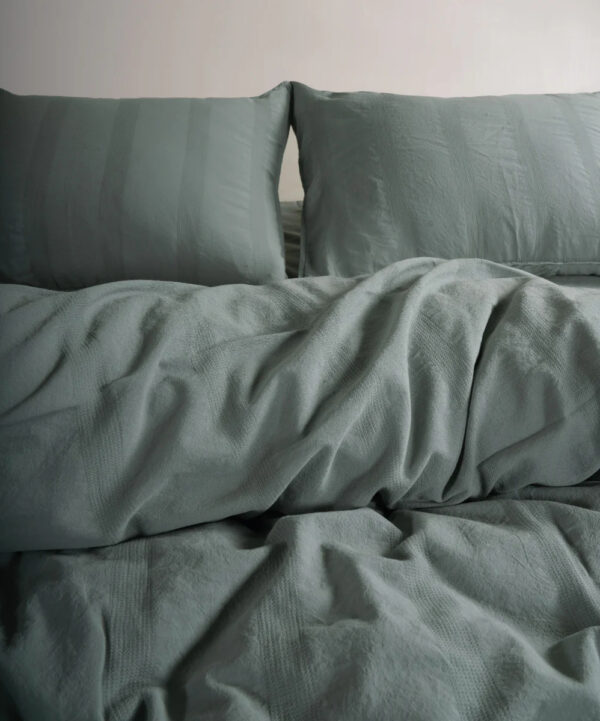 Постільна білизна Limasso Stonewashed 200 х 220 см Cassandra Natural Green - Image 6
