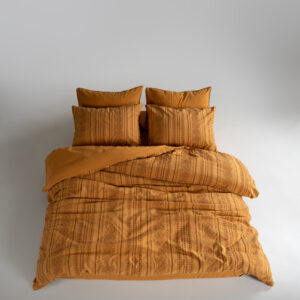 Постільна білизна Limasso Stonewashed 200 х 220 см Coastal Trio Mustard