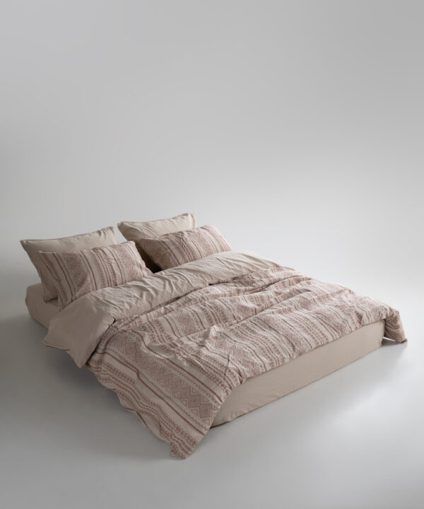 Постільна білизна Limasso Stonewashed 200 х 220 см Coastal Trio Oxford Tan - Image 2