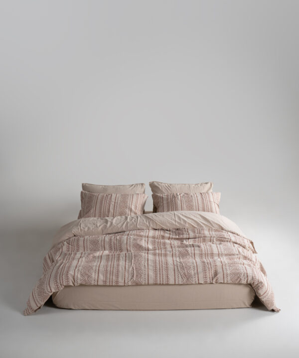Постільна білизна Limasso Stonewashed 200 х 220 см Coastal Trio Oxford Tan - Image 6