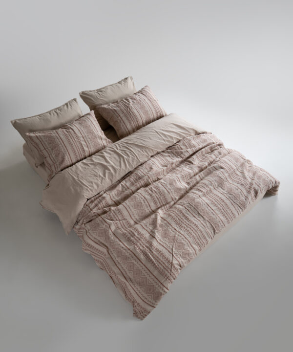 Постільна білизна Limasso Stonewashed 200 х 220 см Coastal Trio Oxford Tan - Image 7