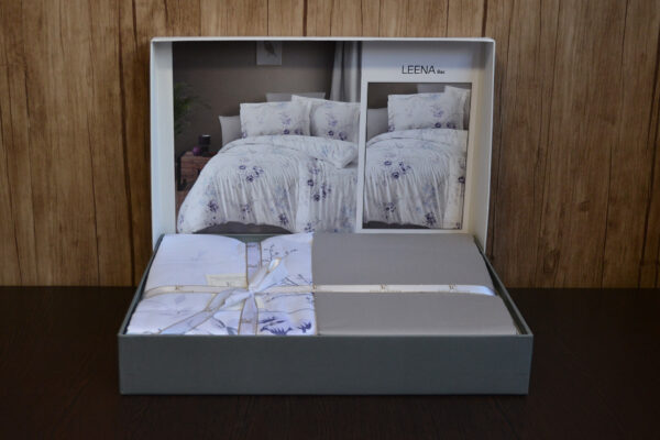 Постільна білизна First Choice Cotton Satin 200 х 220 см Leena Lilac - Image 2