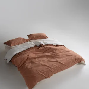 Постільна білизна Limasso Stonewashed Essualte 200 х 220 см Akdeniz Krem-Commencer