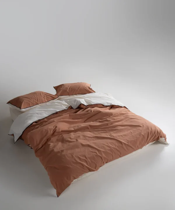 Постільна білизна Limasso Stonewashed Essualte 200 х 220 см Akdeniz Krem-Commencer