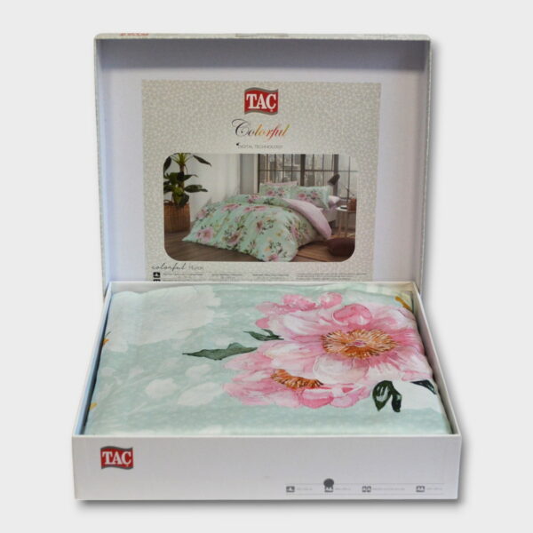 Постільна білизна TAC Satin Digital 200×220 см Huron Pembe - Image 2