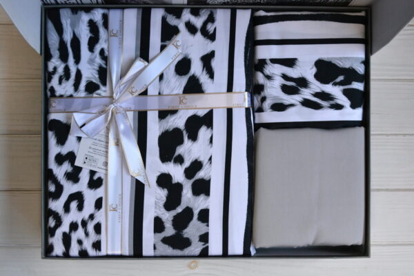 Постільна білизна First Choice Cotton Satin 200 х 220 см Leopard Black - Image 4