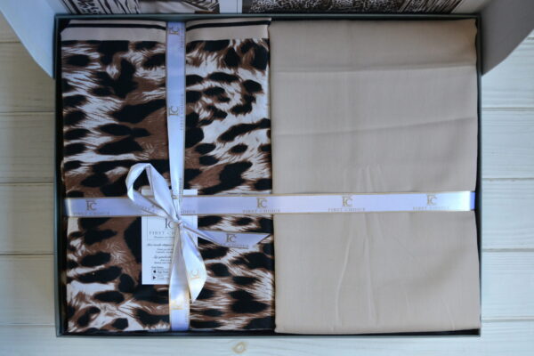 Постільна білизна First Choice Cotton Satin 200 х 220 см Leopard Brown - Image 5
