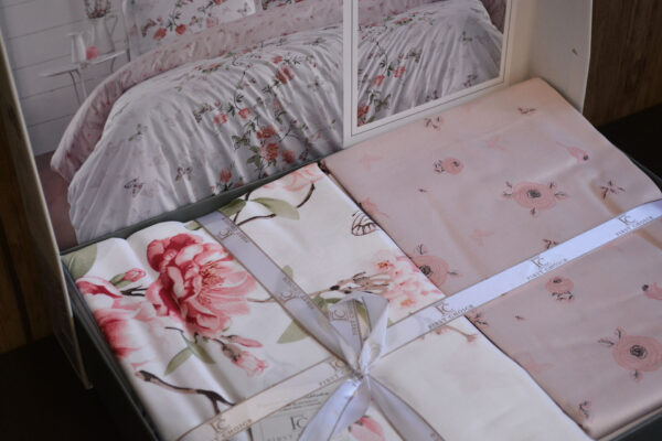 Постільна білизна First Choice Cotton Satin 160 х 220 см сімейний Matilde White - Image 4