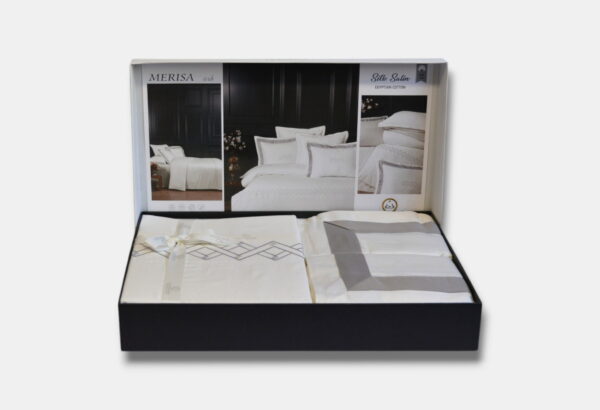 Постільна білизна La Romano Silk Satin 200×220 см Merisa Ash - Image 2