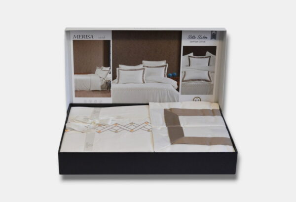 Постільна білизна La Romano Silk Satin 200×220 см Merisa Rock - Image 2