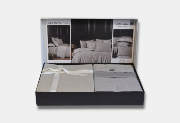 Постільна білизна La Romano Silk Satin 200×220 см Myron Ash - Image 4