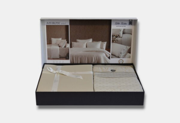 Постільна білизна La Romano Silk Satin 200×220 см Myron Wind - Image 2