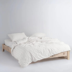Постільна білизна Limasso Stonewashed 200 х 220 см Point Snow White