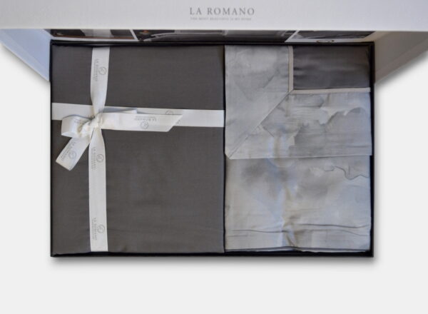 Постільна білизна La Romano Silk Satin 200×220 см Rivano Steelgrey - Image 5