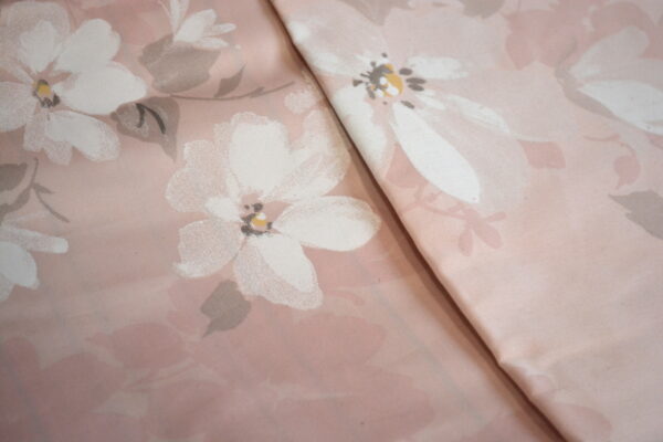 Постільна білизна TAC Satin Deluxe 200×220 см Shadow Pembe - Image 3