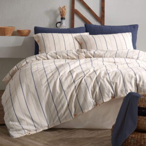 Постільна білизна Turkiz Naturel 200 х 220 см Colin Blue