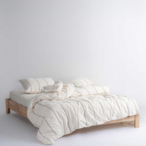 Постільна білизна Limasso Stonewashed 200 х 220 см Vilniuss Snow White