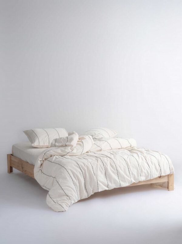Постільна білизна Limasso Stonewashed 200 х 220 см Vilniuss Snow White