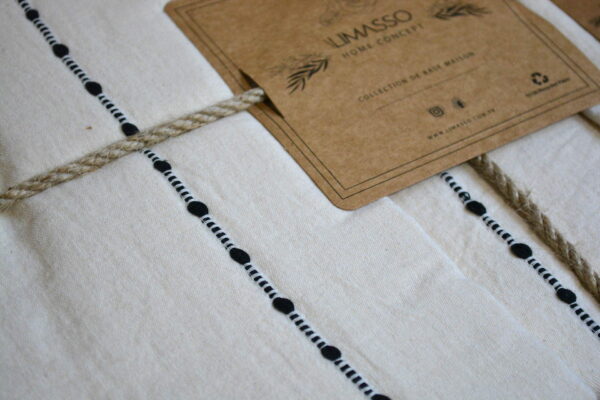 Постільна білизна Limasso Stonewashed 200 х 220 см Vilniuss Snow White - Image 5