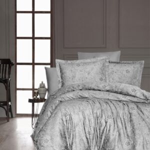 Постільна білизна First Choice Cotton Satin 200 х 220 см Advina Grey