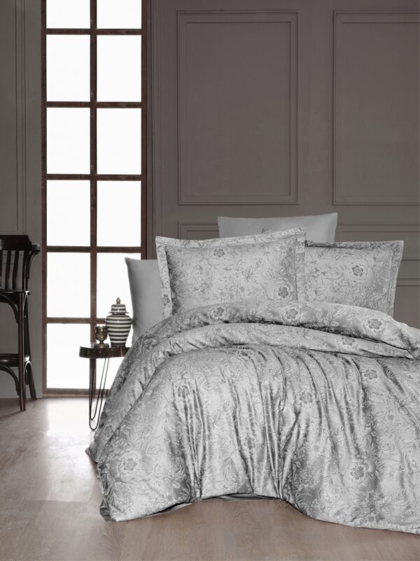 Постільна білизна First Choice Cotton Satin 200 х 220 см Advina Grey