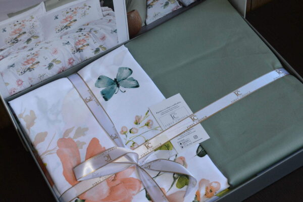 Постільна білизна First Choice Cotton Satin 200 х 220 см Alice Green - Image 5