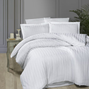 Постільна білизна First Choice Cotton Satin 200 х 220 см Broad Line White