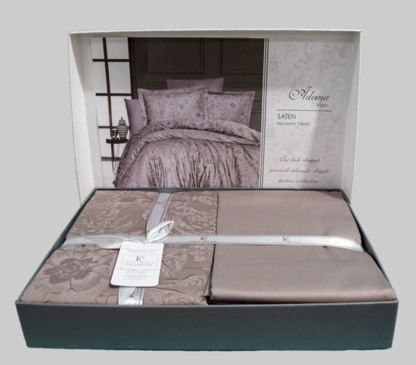 Постільна білизна First Choice Cotton Satin 200 х 220 см Advina Mink - Image 2