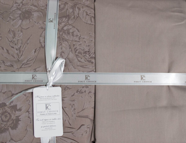 Постільна білизна First Choice Cotton Satin 200 х 220 см Advina Mink - Image 3