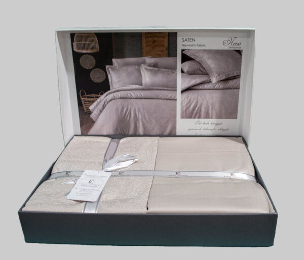 Постільна білизна First Choice Cotton Satin 200 х 220 см Neva Champagne - Image 2