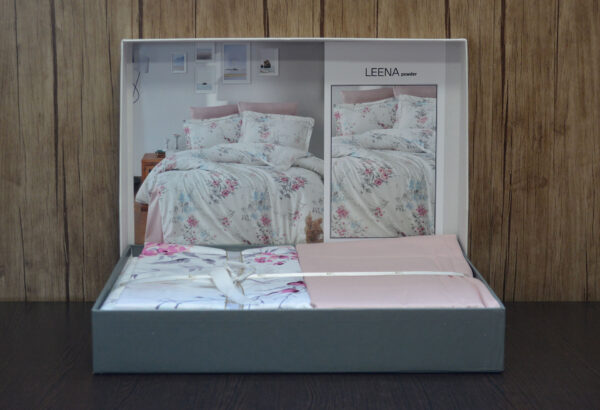 Постільна білизна First Choice Cotton Satin 200 х 220 см Leena Powder - Image 2
