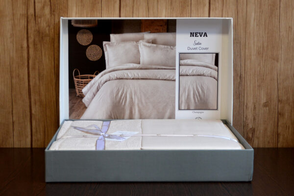 Постільна білизна First Choice Cotton Satin 200 х 220 см Neva Champagne - Image 3