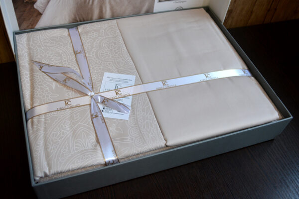 Постільна білизна First Choice Cotton Satin 200 х 220 см Neva Champagne - Image 5