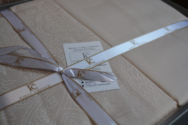 Постільна білизна First Choice Cotton Satin 200 х 220 см Neva Champagne - Image 6