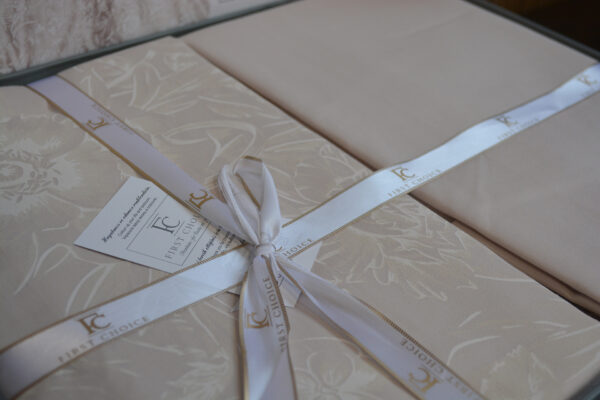 Постільна білизна First Choice Cotton Satin 200 х 220 см Advina Champagne - Image 6