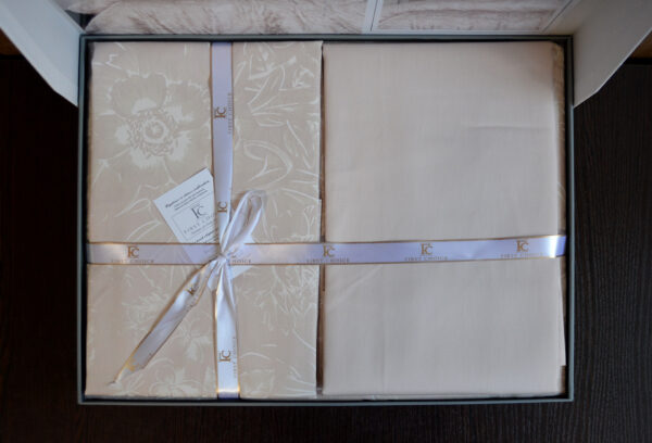 Постільна білизна First Choice Cotton Satin 200 х 220 см Advina Champagne - Image 7
