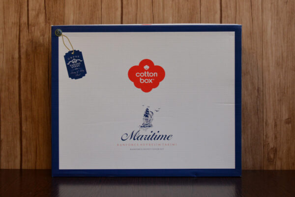 Комплект постільної білизни Cotton Box Maritime 160×220 Morgan Mavi - Image 6