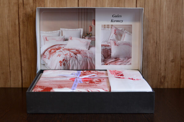 Комплект постільної білизни Cotton Box Elite Saten 200×220 Gules Kirmizi - Image 5