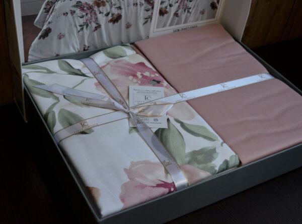 Постільна білизна First Choice Cotton Satin 200 х 220 см Serra Powder - Image 3