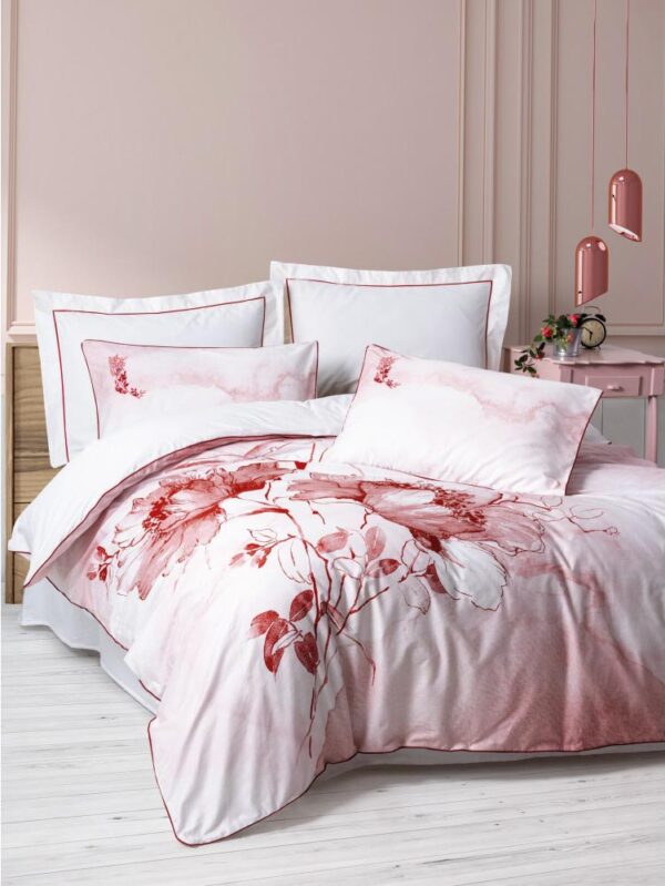 Комплект постільної білизни Cotton Box Elite Saten 200×220 Gules Kirmizi