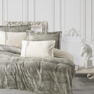 Комплект постільної білизни Cotton Box Elite Saten 200×220 Sendero Haki