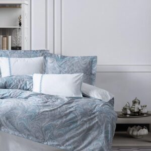 Комплект постільної білизни Cotton Box Elite Saten 200×220 Stilla Mavi