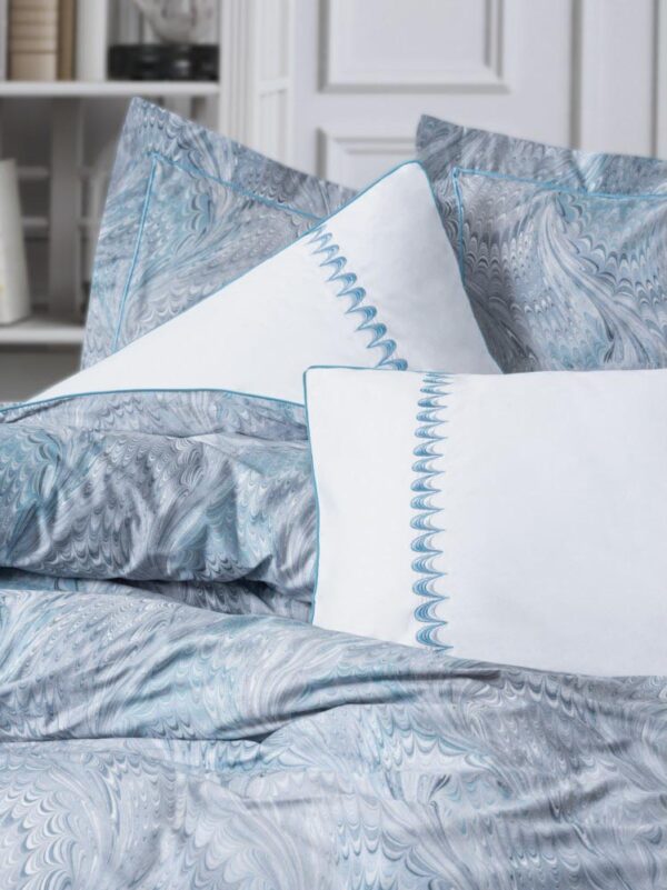 Комплект постільної білизни Cotton Box Elite Saten 200×220 Stilla Mavi - Image 2