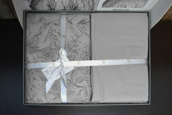 Постільна білизна First Choice Cotton Satin 200 х 220 см Advina Grey - Image 3
