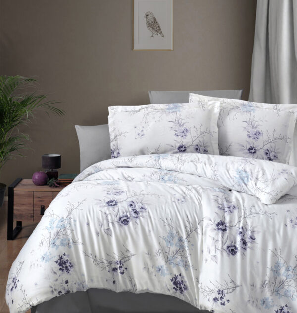 Постільна білизна First Choice Cotton Satin 200 х 220 см Leena Lilac